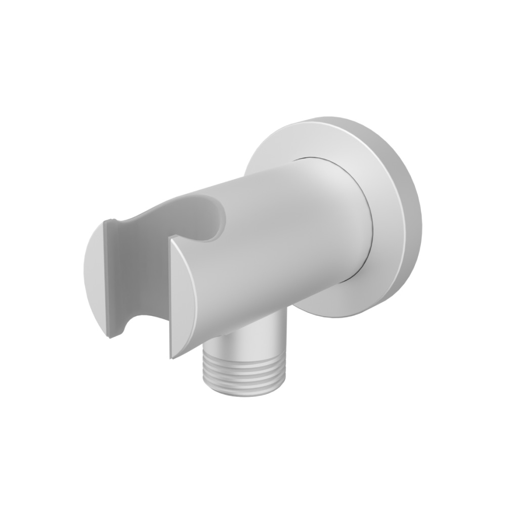 Wall Elbow With Holder | Gloss White