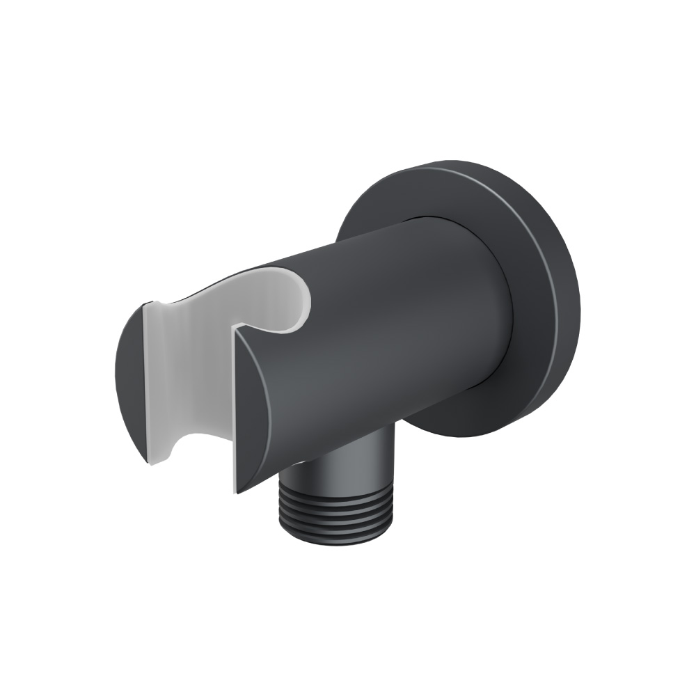 Wall Elbow With Holder | Rock Grey