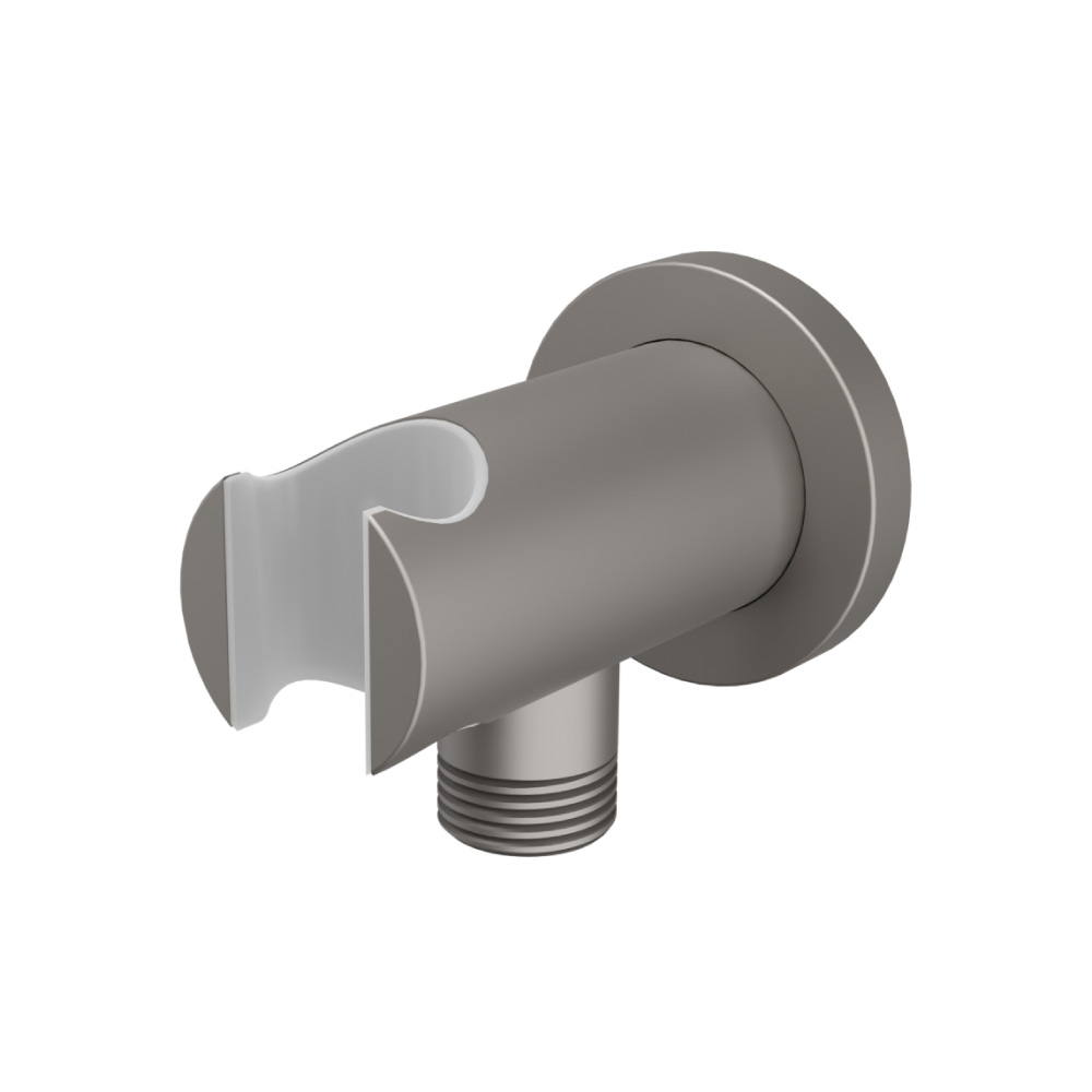 Wall Elbow With Holder | Steel Grey