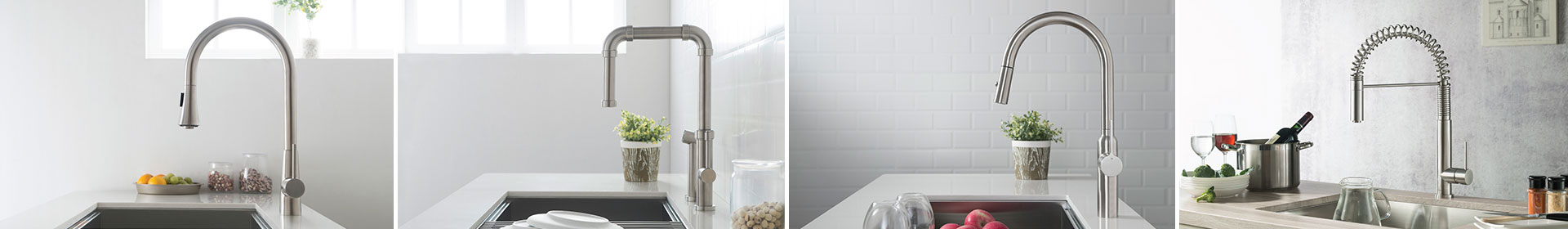 stainless steel kitchen faucets