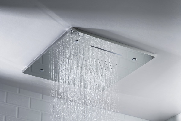 flush ceiling mounted rain shower head