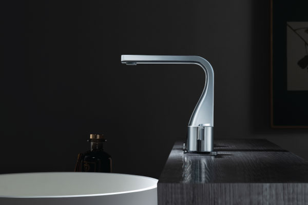 modern chrome faucet