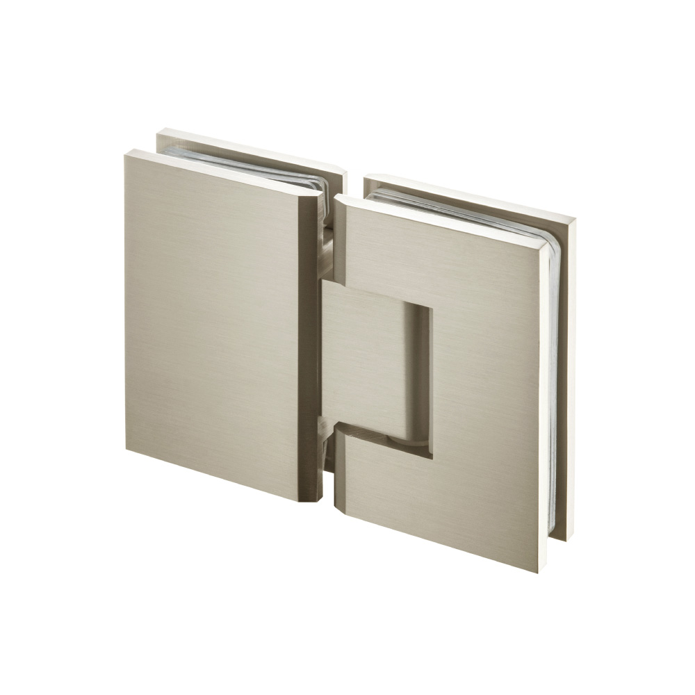 180 Degrees Glass To Glass Shower Door Hinge | Brushed Nickel PVD