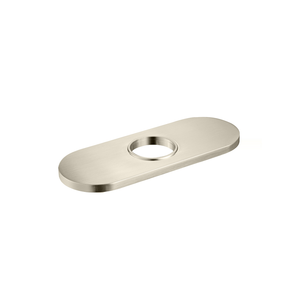 Base Plate - 4" Centerset to Single-Hole Faucet Conversion | Brushed Nickel PVD