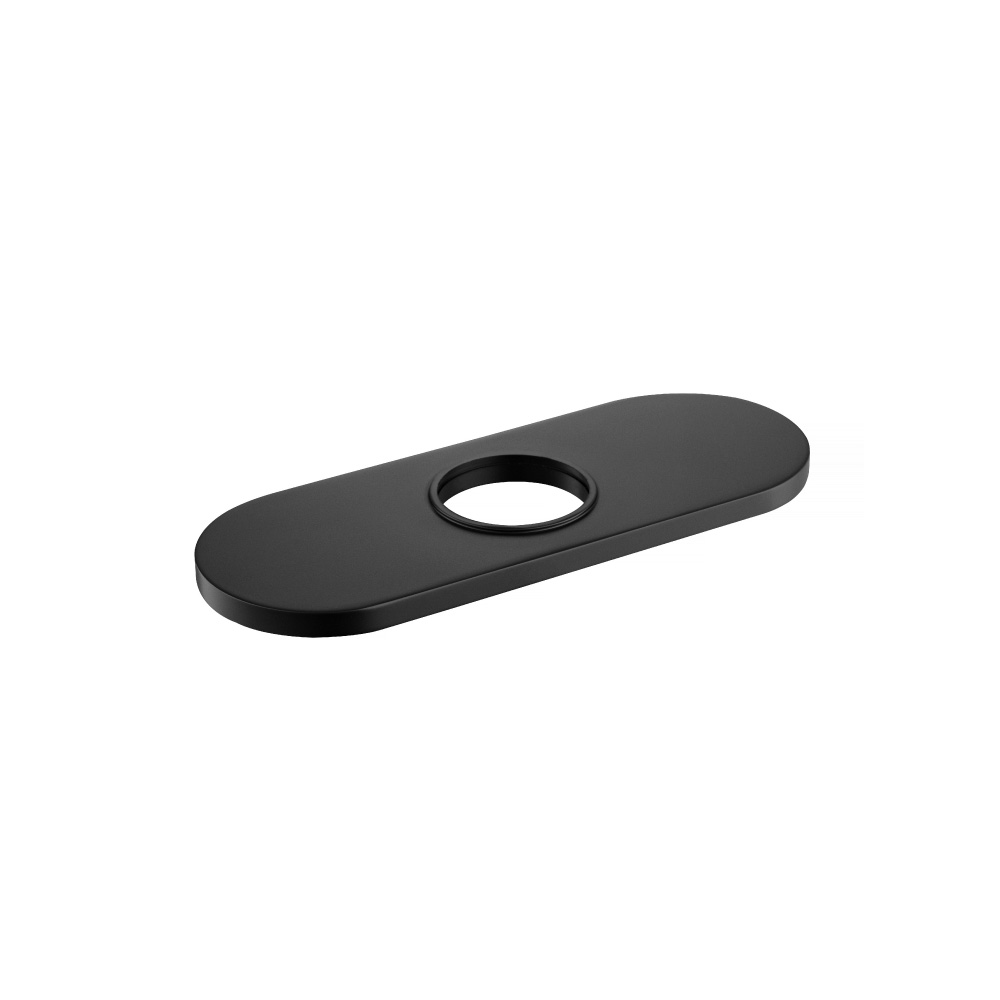 Base Plate - 4" Centerset to Single-Hole Faucet Conversion | Matte Black