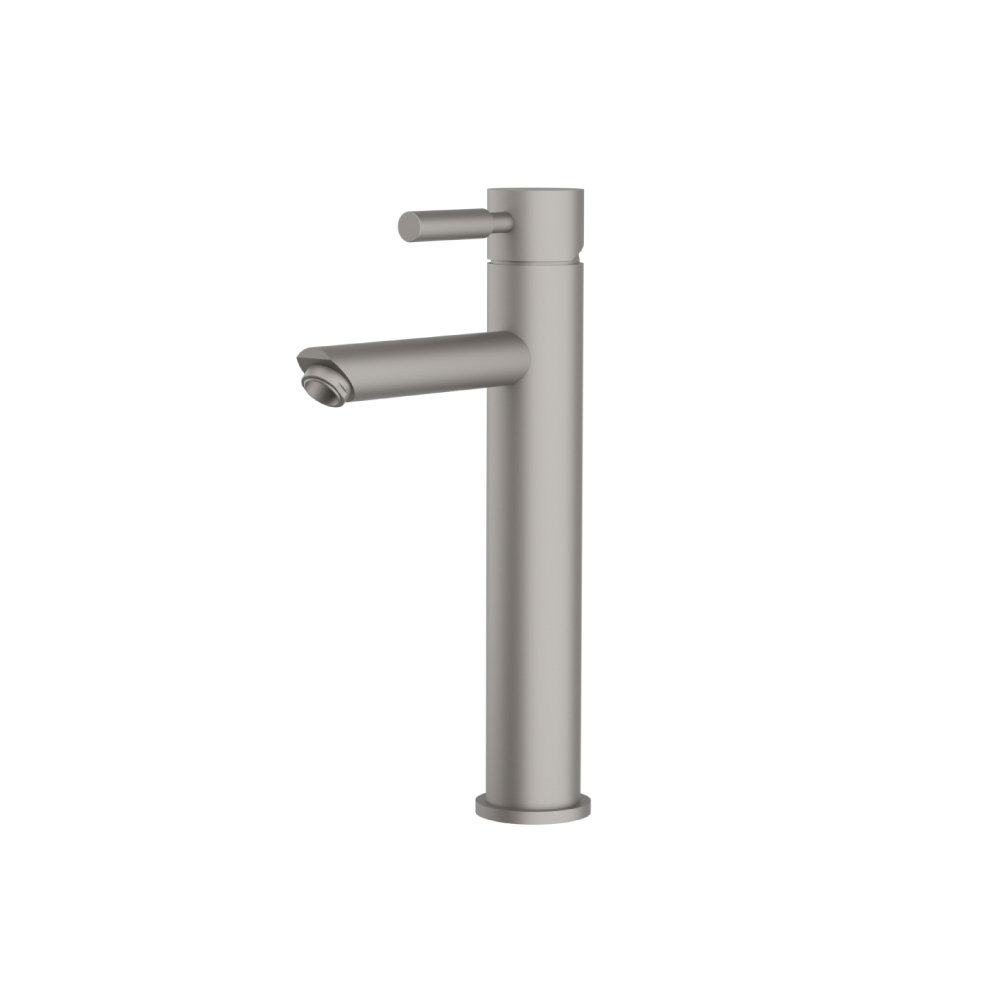 Single Hole Vessel Faucet | Steel Grey