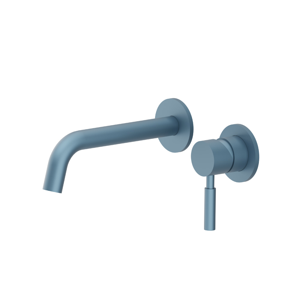 Single Handle Wall Mounted Bathroom Faucet | Blue Platinum
