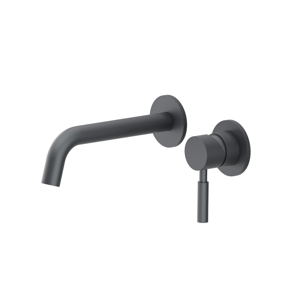 Single Handle Wall Mounted Bathroom Faucet | Rock Grey