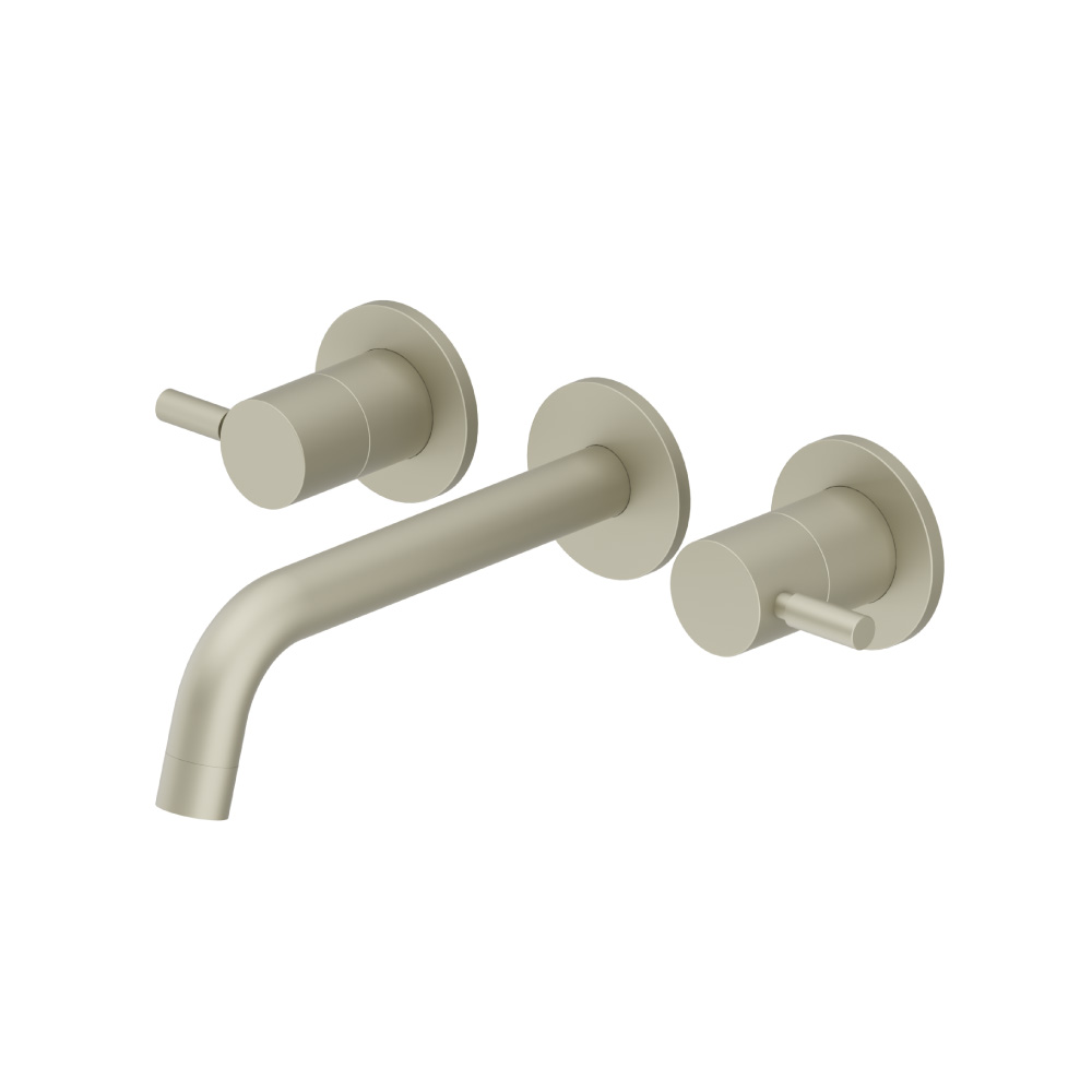 Two Handle Wall Mounted Bathroom Faucet | Light Verde