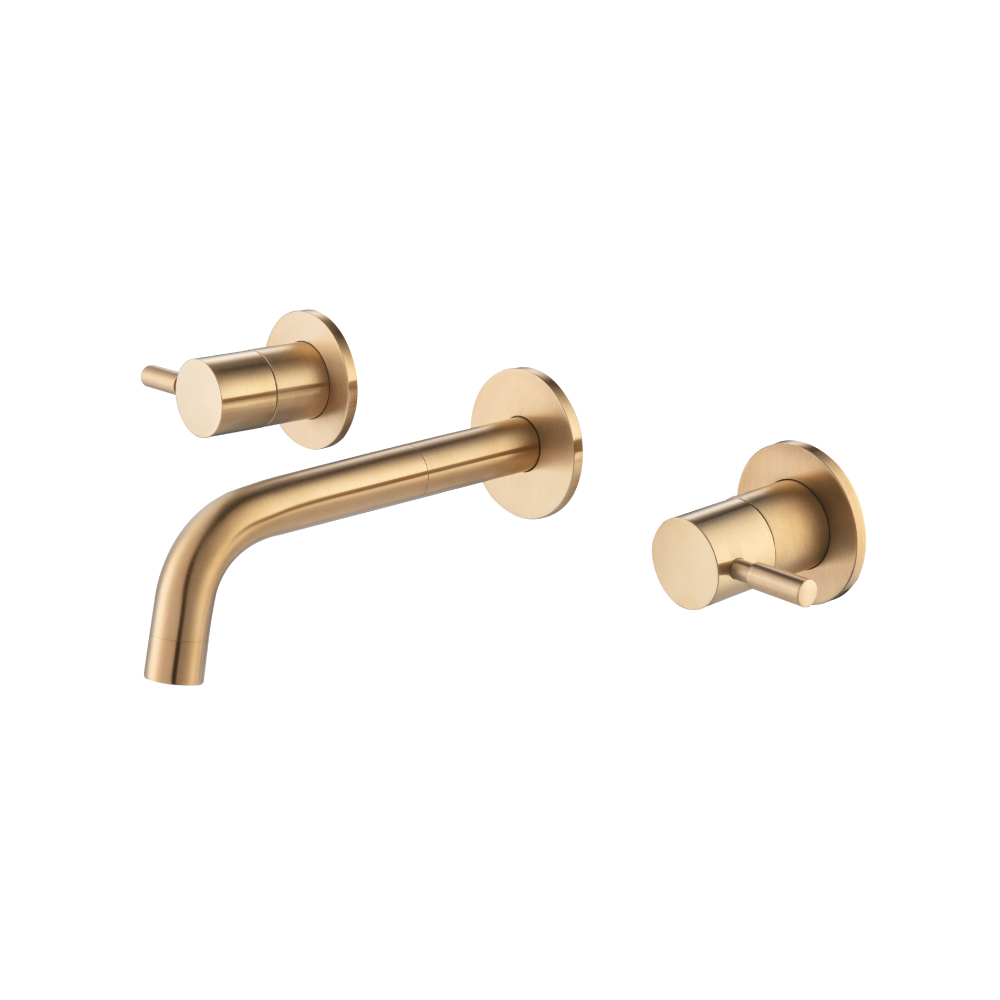 Trim For Two Handle Wall Mounted Tub Filler | Brushed Bronze PVD