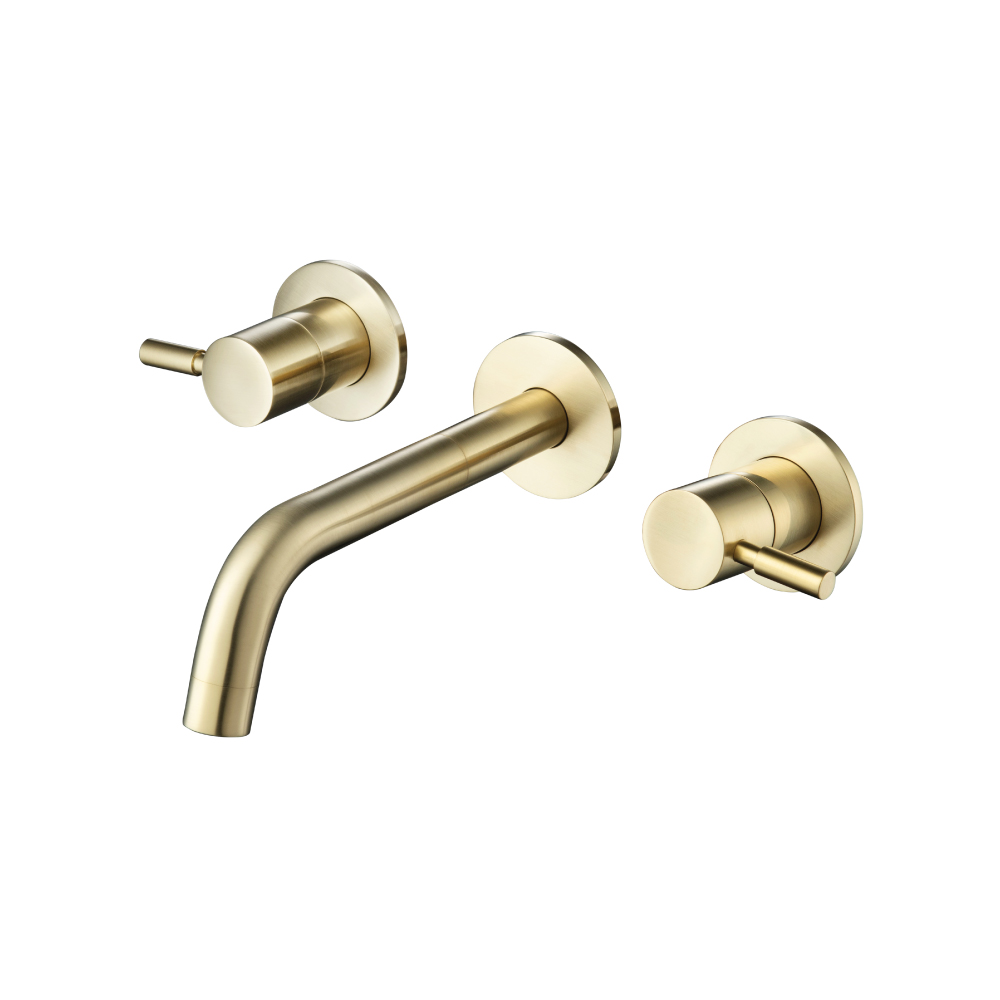 Trim For Two Handle Wall Mounted Tub Filler | Satin Brass PVD