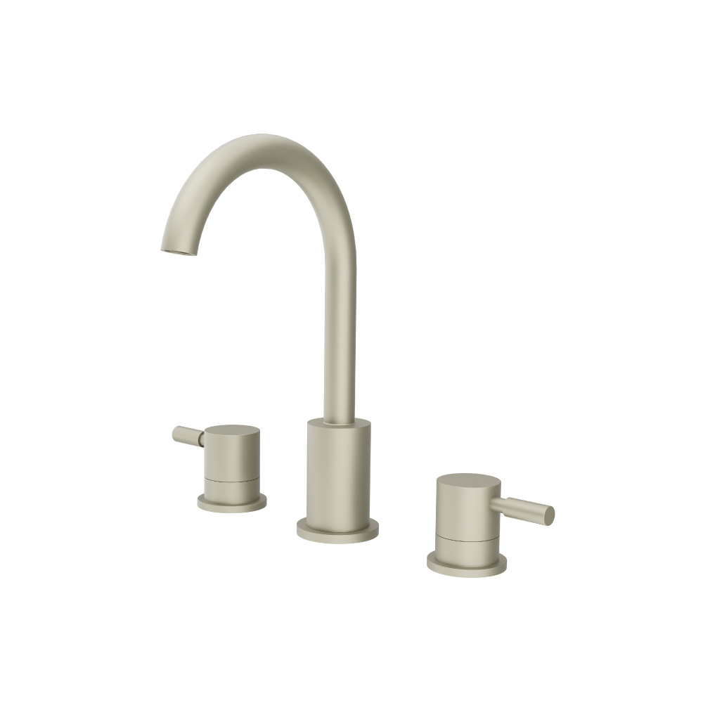 Three Hole 8" Widespread Two Handle Bathroom Faucet | Light Verde