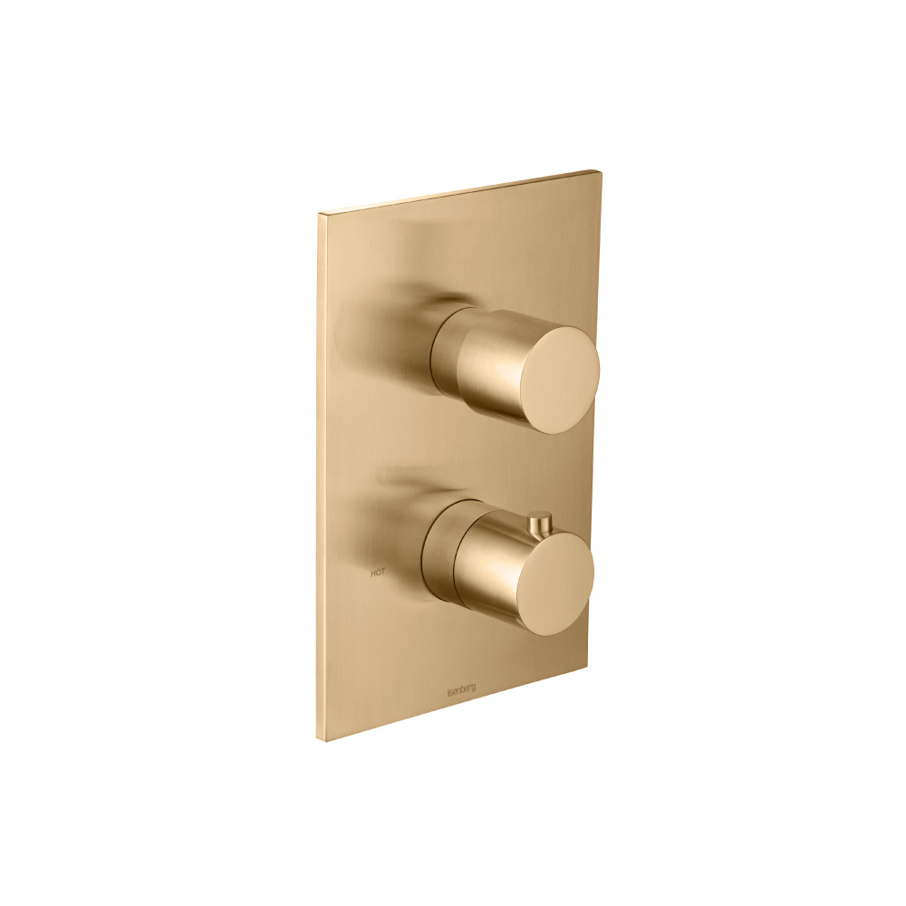 3/4" Thermostatic Valve & Trim - 3 Output | Brushed Bronze PVD