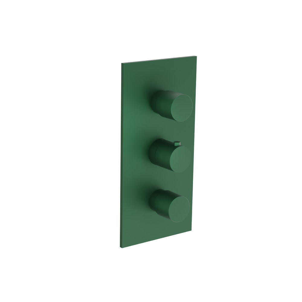 3/4" Thermostatic Valve and Trim - 2 Outputs | Leaf Green