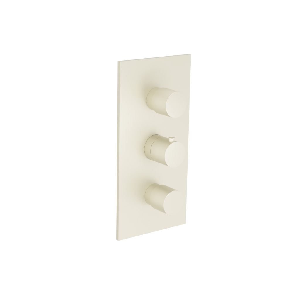 3/4" Thermostatic Valve and Trim - 2 Outputs | Light Tan