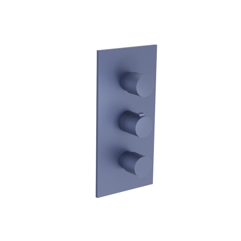 3/4" Thermostatic Valve and Trim - 2 Outputs | Navy Blue