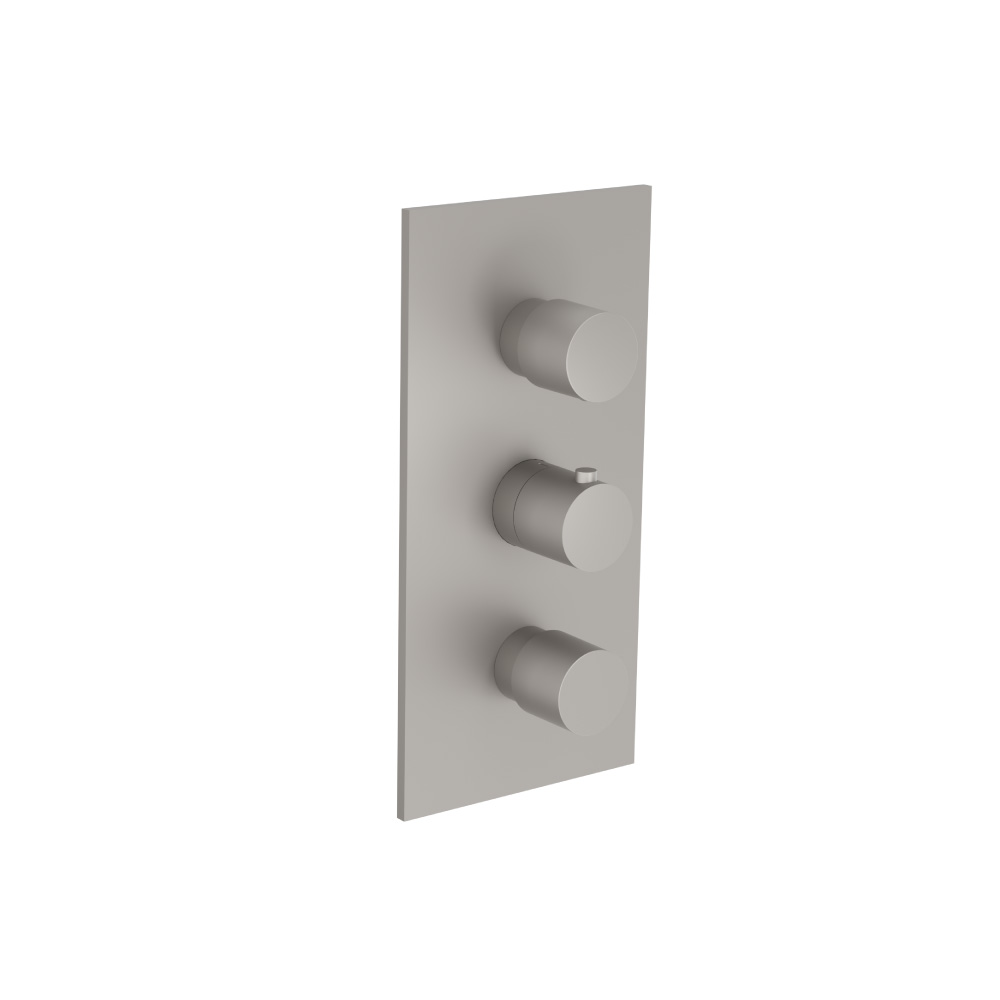 3/4" Thermostatic Valve and Trim - 2 Outputs | Steel Grey