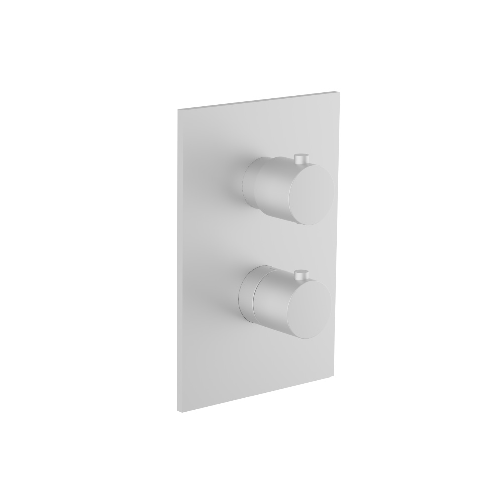 3/4 " Thermostatic Valve & Trim - With 2-Way Diverter - 2 Output | Gloss White