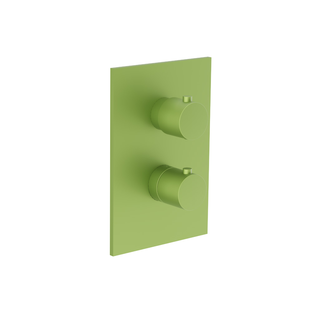 3/4 " Thermostatic Valve & Trim - With 2-Way Diverter - 2 Output | Isenberg Green