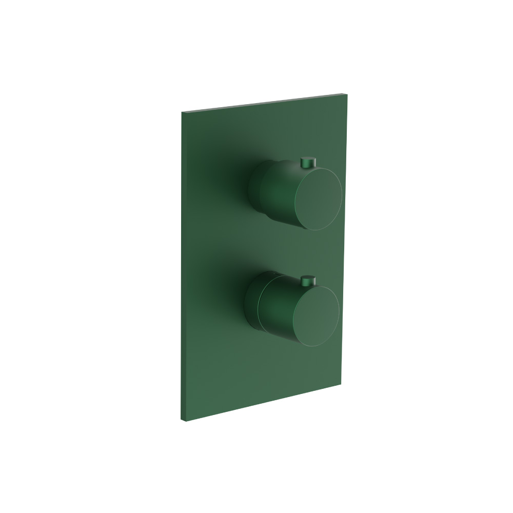 3/4 " Thermostatic Valve & Trim - With 2-Way Diverter - 2 Output | Leaf Green