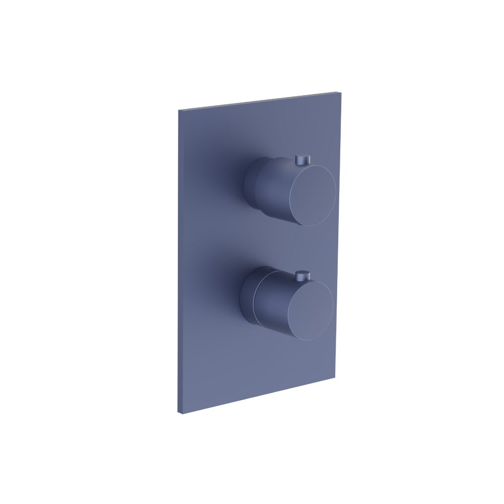 3/4 " Thermostatic Valve & Trim - With 2-Way Diverter - 2 Output | Navy Blue
