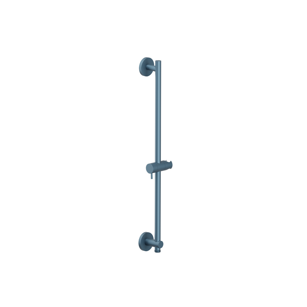 Shower Slide Bar With Integrated Wall Elbow | Blue Platinum