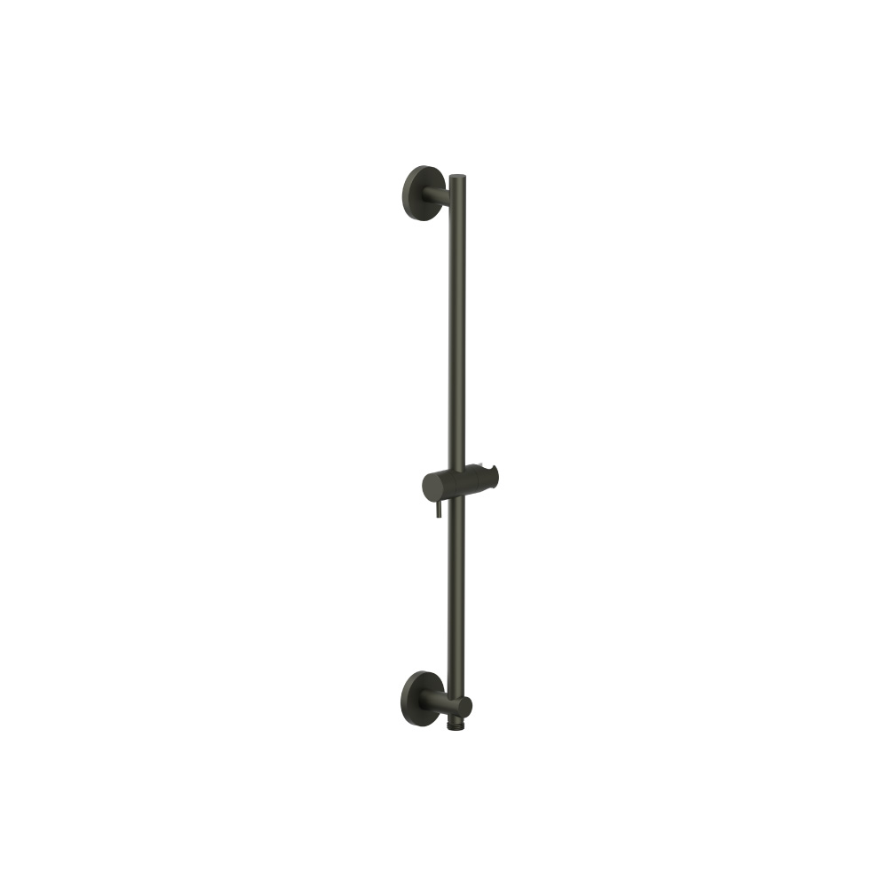 Shower Slide Bar With Integrated Wall Elbow | Dark Green