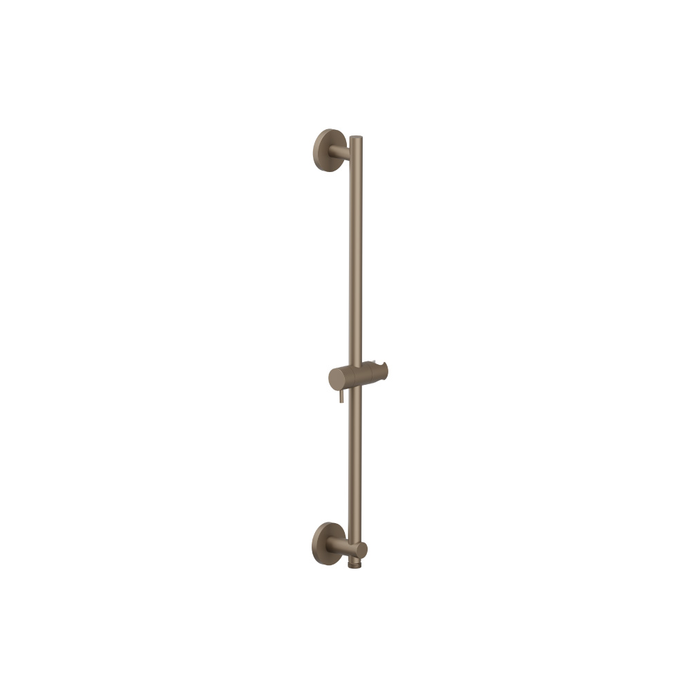 Shower Slide Bar With Integrated Wall Elbow | Dark Tan