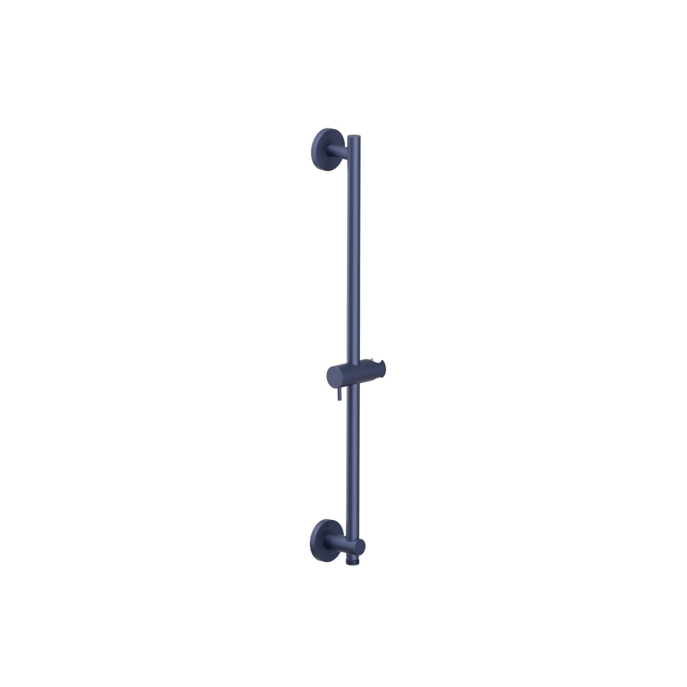 Shower Slide Bar With Integrated Wall Elbow | Navy Blue
