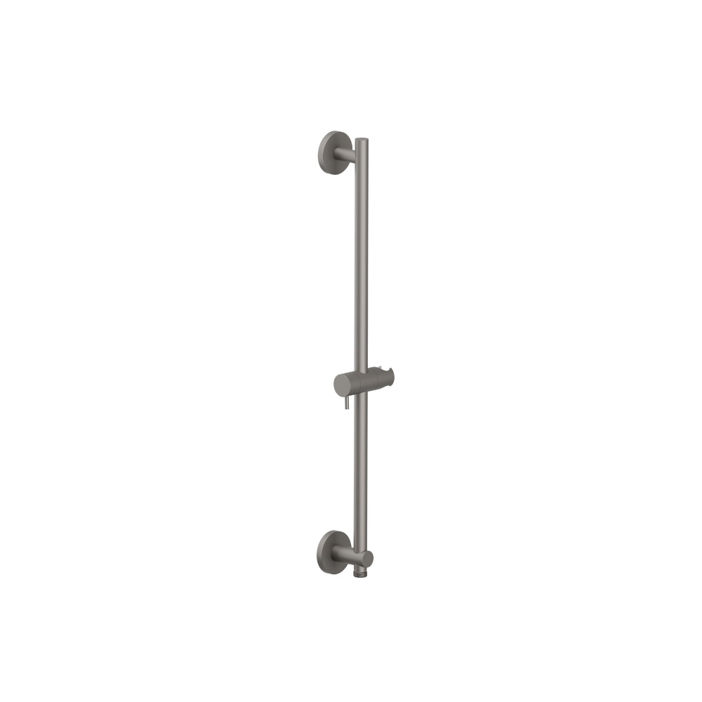 Shower Slide Bar With Integrated Wall Elbow | Steel Grey