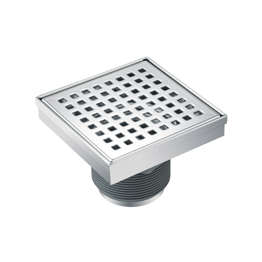 4" Decorative Floor Drain with 2" Outlet | Chrome