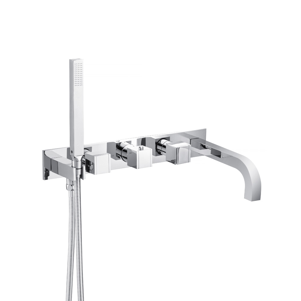 Trim For Wall Mount Tub Filler With Hand Shower | Chrome