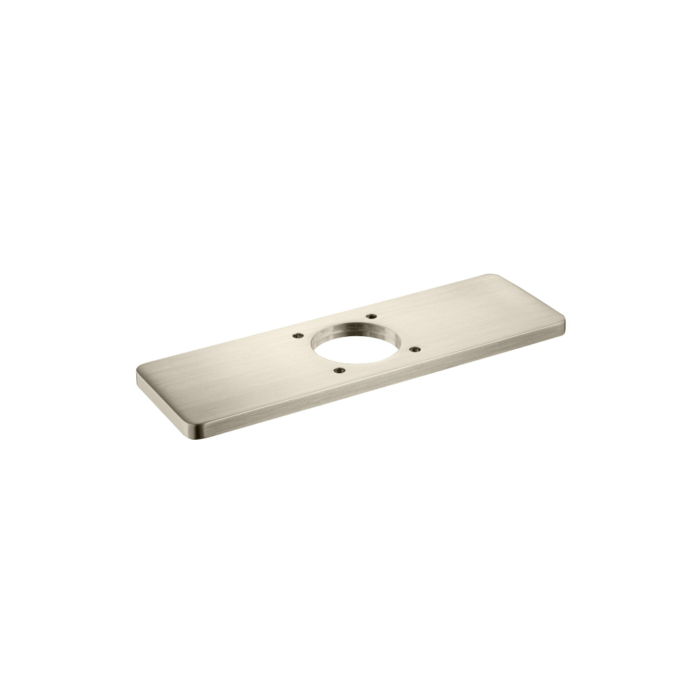 Base Plate - 4" Centerset to Single-Hole Faucet Conversion | Brushed Nickel PVD