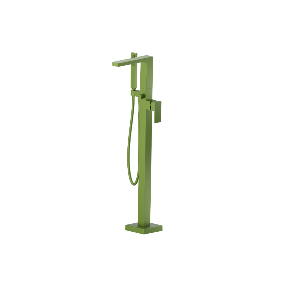 Freestanding Floor Mount Bathtub / Tub Filler With Hand Shower | Isenberg Green