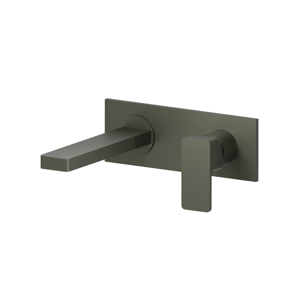 Single Handle Wall Mounted Bathroom Faucet | Gun Metal Grey