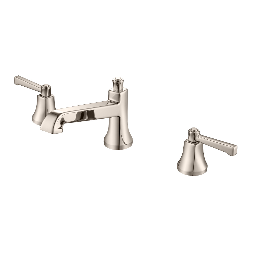 3 Hole Deck Mount Roman Tub Faucet | Polished Nickel PVD