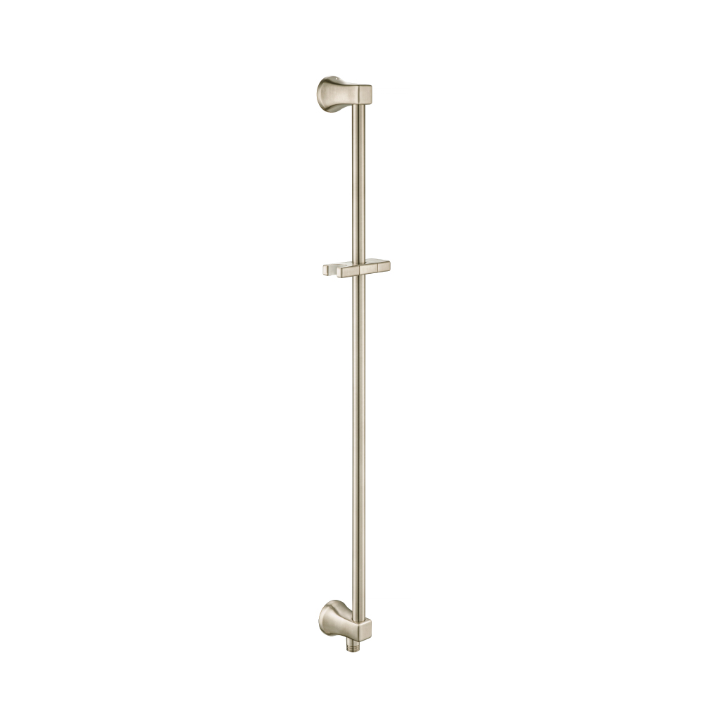 Shower Slide Bar With Integrated Wall Elbow | Brushed Nickel PVD