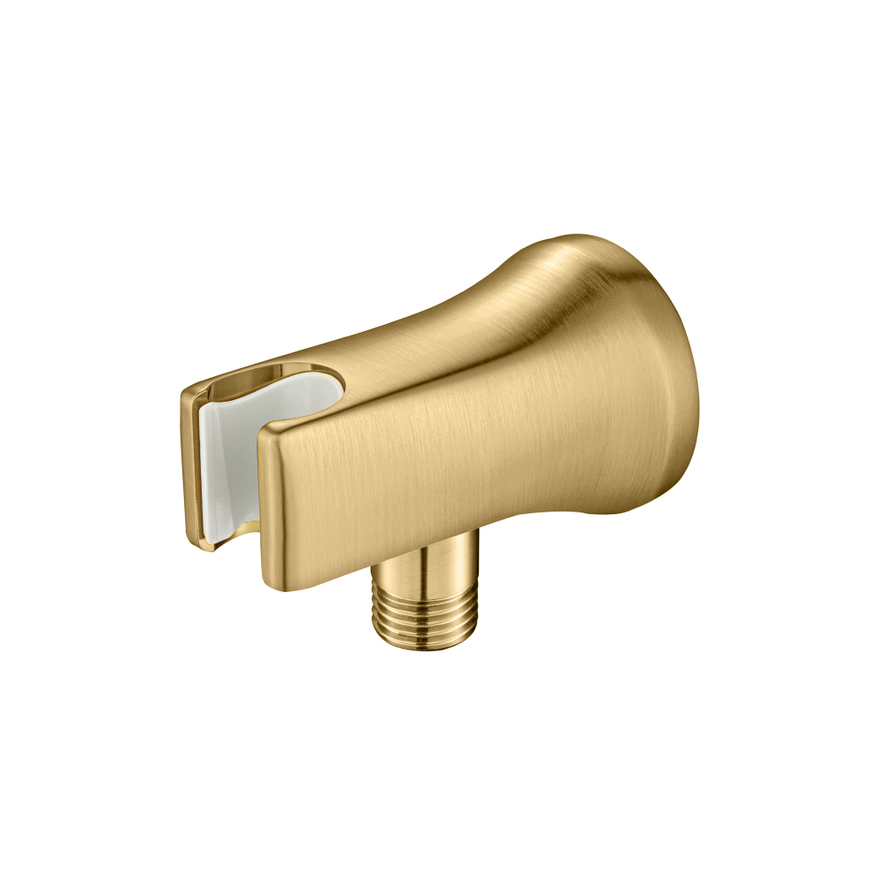 Wall Elbow With Holder Combo | Satin Brass PVD