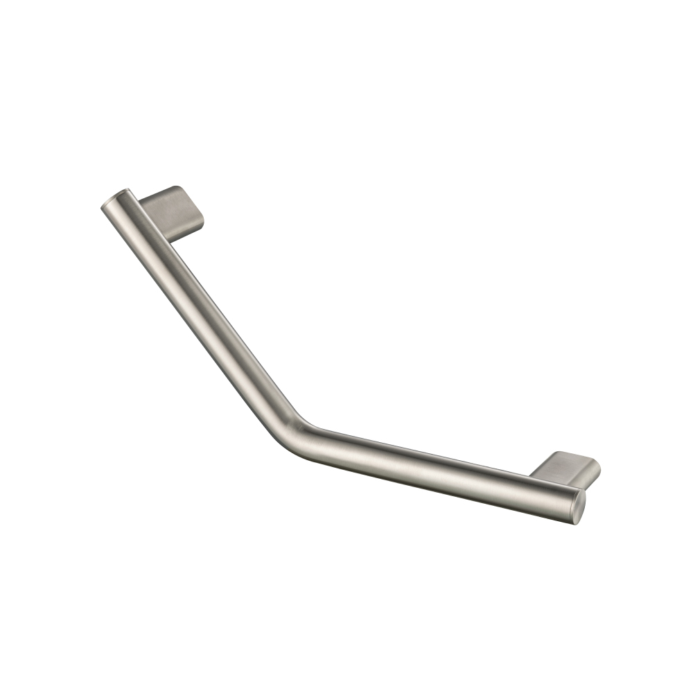 Angled Shower Grab Bar  - 18" | Brushed Nickel PVD