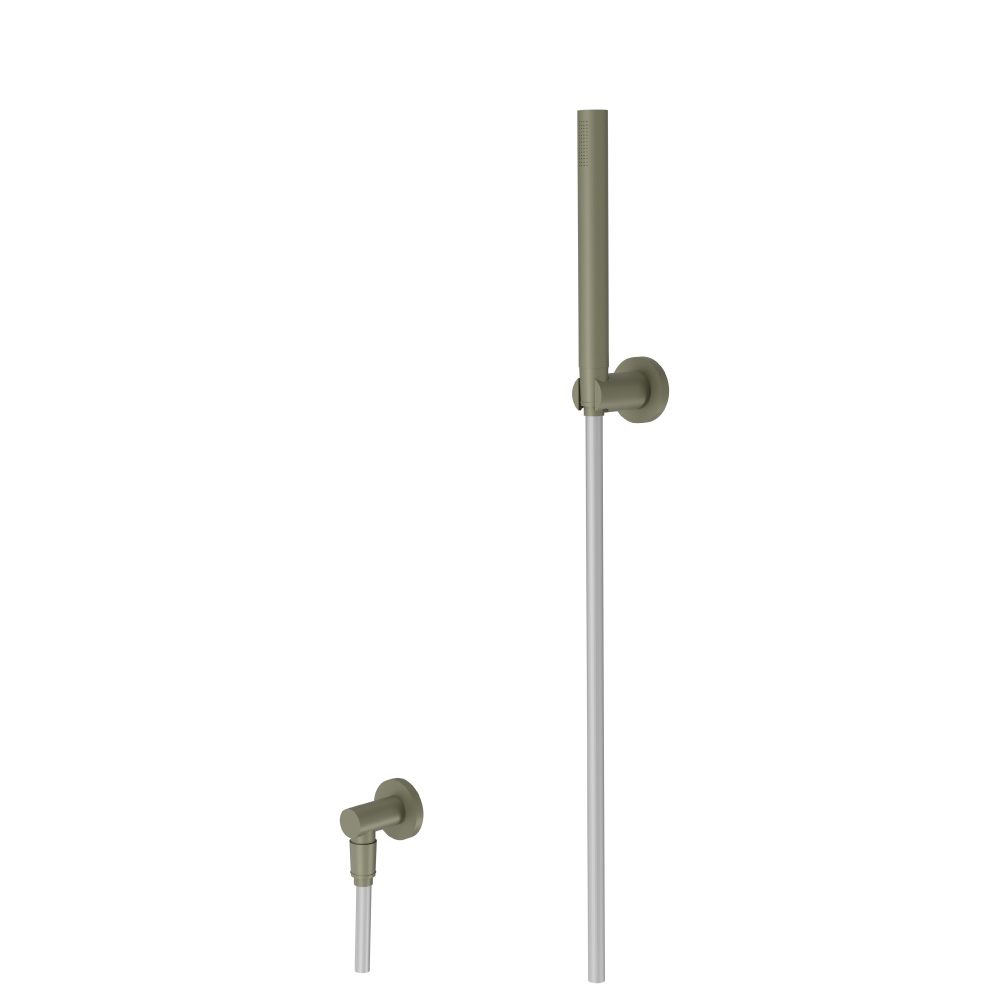 Hand Shower Set With Wall Elbow, Holder and Hose | Army Green