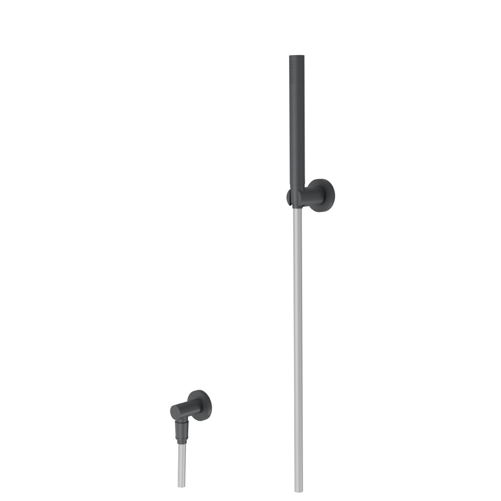 Hand Shower Set With Wall Elbow, Holder and Hose | Rock Grey