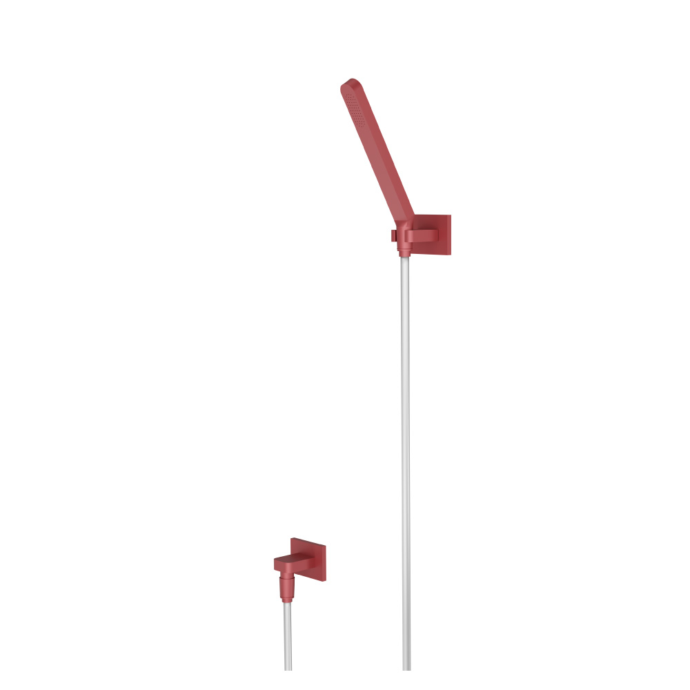 Hand Shower Set With Wall Elbow, Holder and Hose | Crimson