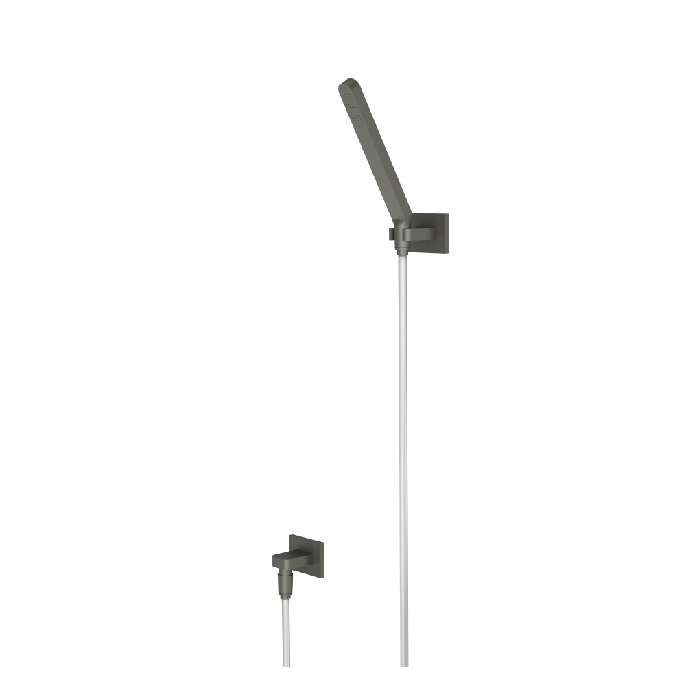 Hand Shower Set With Wall Elbow, Holder and Hose | Dark Green