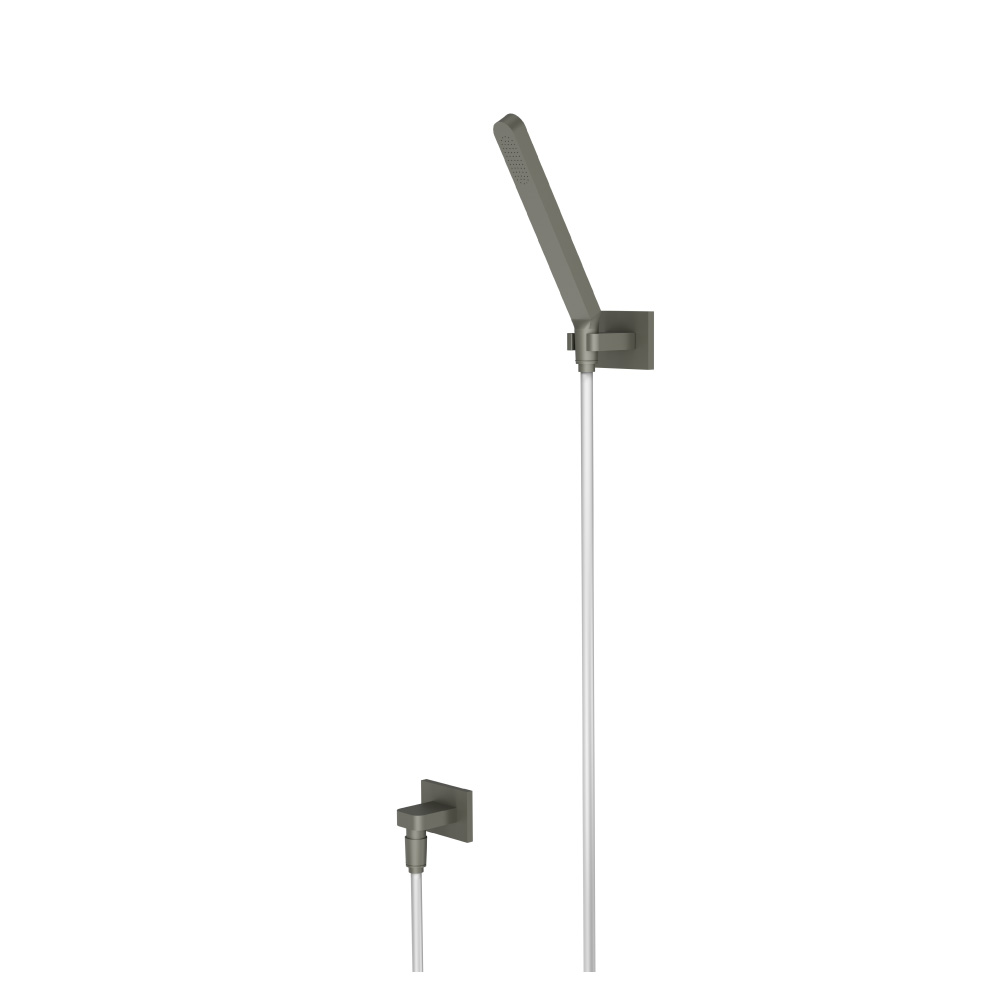 Hand Shower Set With Wall Elbow, Holder and Hose | Gun Metal Grey