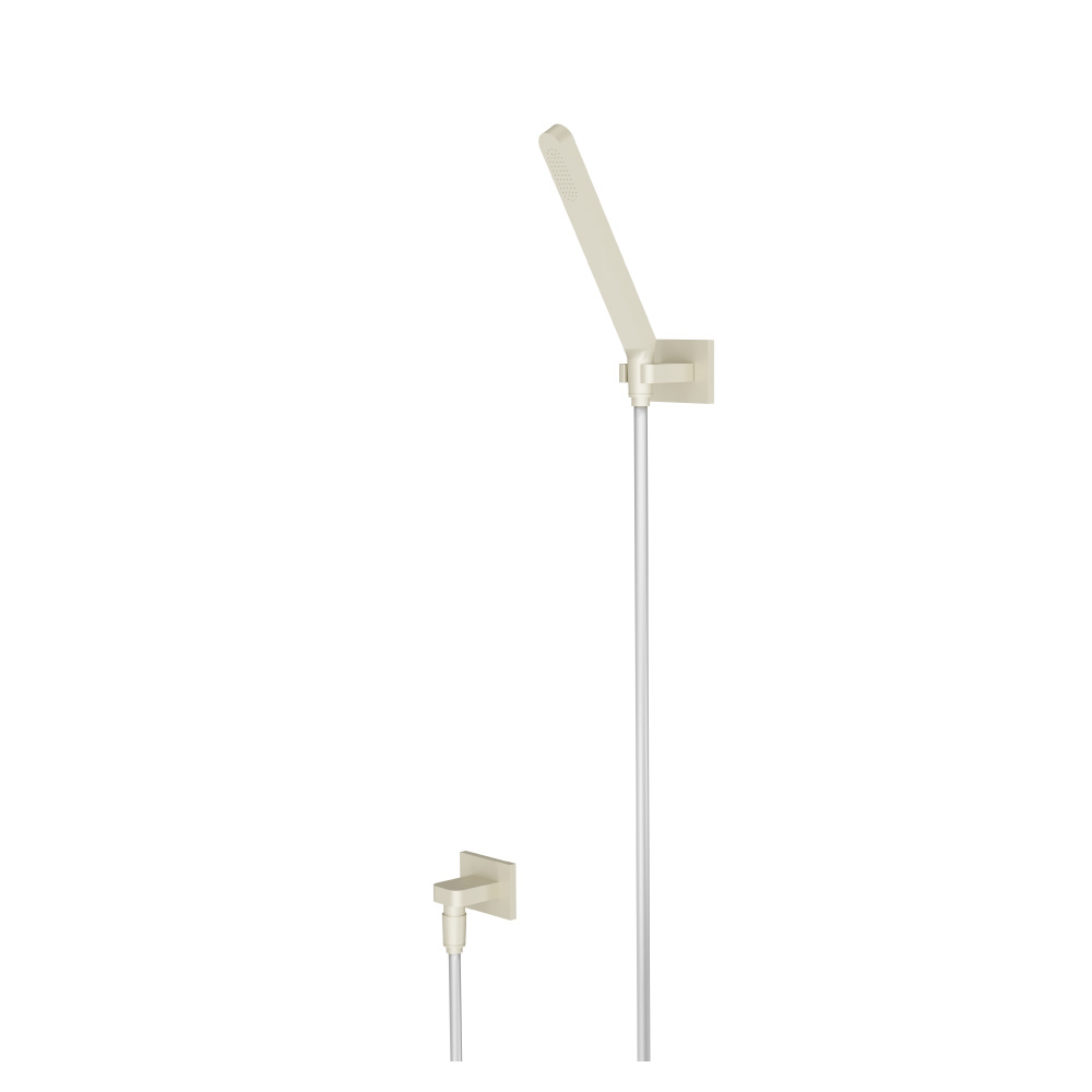 Hand Shower Set With Wall Elbow, Holder and Hose | Light Tan