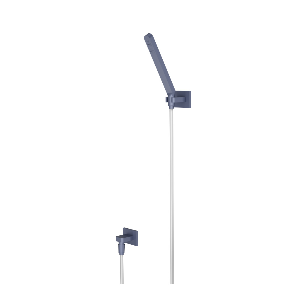 Hand Shower Set With Wall Elbow, Holder and Hose | Navy Blue