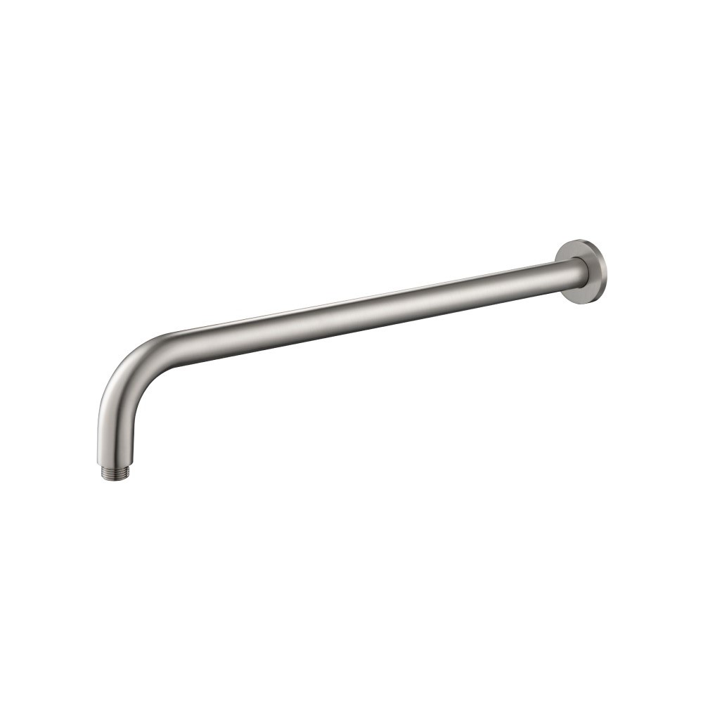 Wall Mount Round Shower Arm - 20" - With Flange | Brushed Nickel PVD