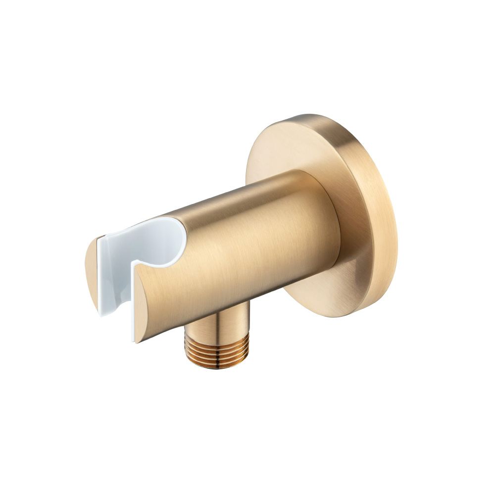 Wall Elbow With Holder | Brushed Bronze PVD