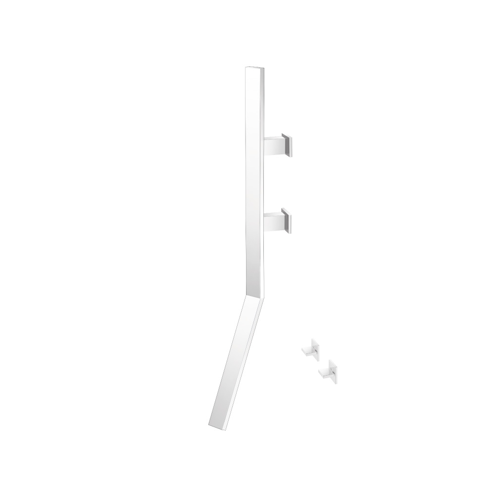 Wall Mount Faucet With Handles | Gloss White