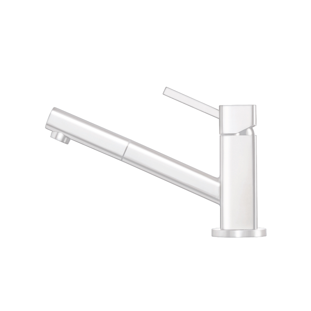Smallie - Stainless Steel Kitchen Faucet With Pull Out | Gloss White